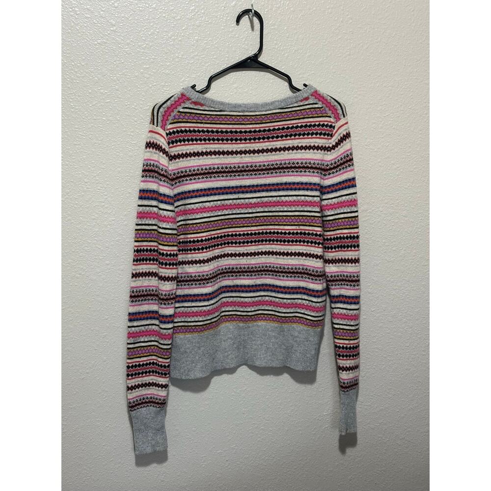 Women’s Gap Crazy Fair Isle Wool Blend Crew Neck Sweater, size M Medium - Picture 5 of 5